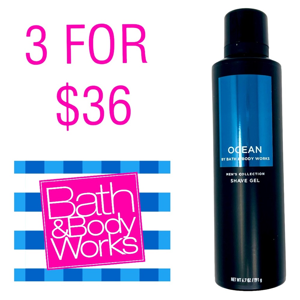 NEW MENS COLLECTION Bath & Body Works OCEAN Shaving Gel Shave